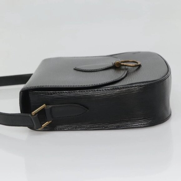 LOUIS VUITTON Epi Saint Cloud GM Shoulder Bag Black Noir M52192 LV Auth 136415 - Picture 6 of 16